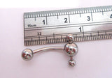 Steel Rolling Balls Curved Barbell Bar VCH Jewelry Clit Clitoral Hood Ring 14 gauge - I Love My Piercings!