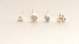 4 pc Sterling Silver Nose Straight Ball End Bones Posts Pins Studs 22 gauge 22g - I Love My Piercings!